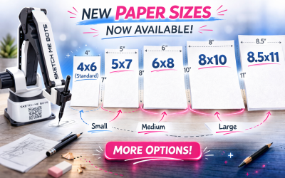 Sketching Robots Now Offers 4 New Paper Sizes for Clients