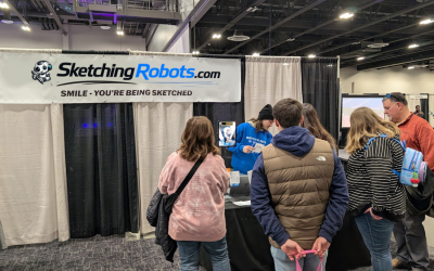 Sketching Robots help Experience Designers focus on transforming static booths into immersive brand environments