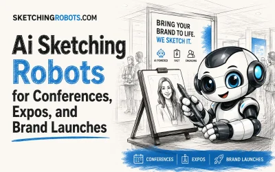 Ai Sketching Robots for Conferences, Expos, and Brand Launches