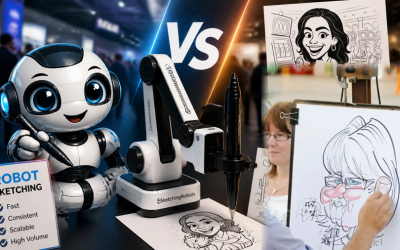 Robot Sketching Vs Traditional Artists: Which Is Better For Your High-Volume Event?