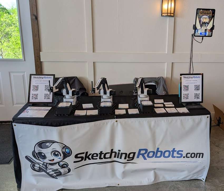sketching robot wedding favor event planner sketching robot wedding favor event planner