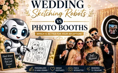 Wedding Sketch Robots Vs Photo Booths: Which Is Better For Your Reception?